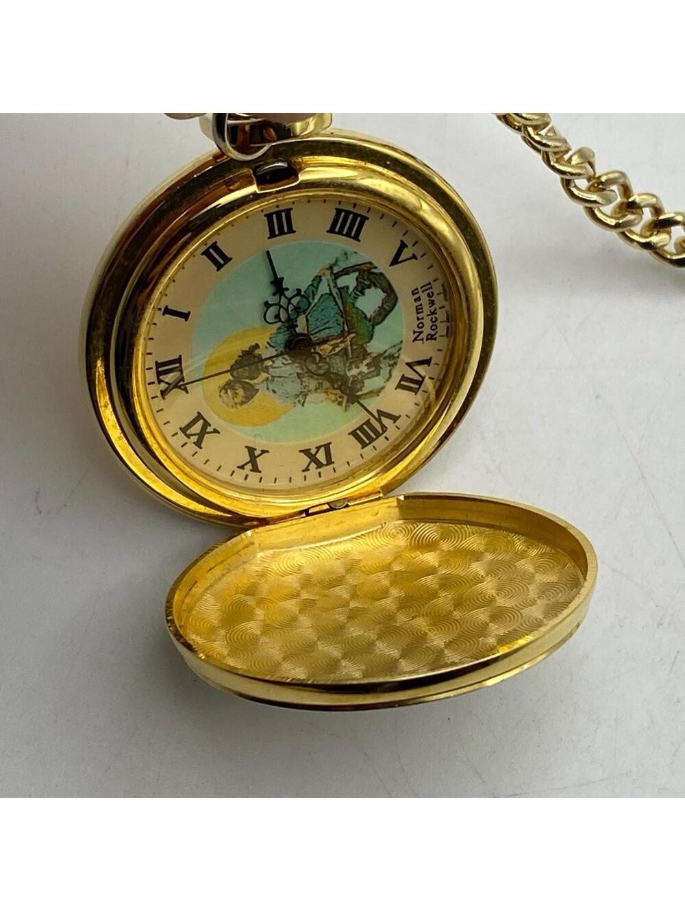 norman rockwell waltham pocket watch